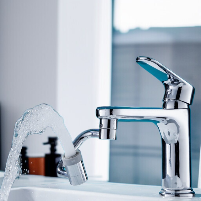 ユニバーサル1080スイベルロボットアームスイベル延長蛇口エアレーターシンク水しぶき回転蛇口エアレーター2モード回転フィルター拡張