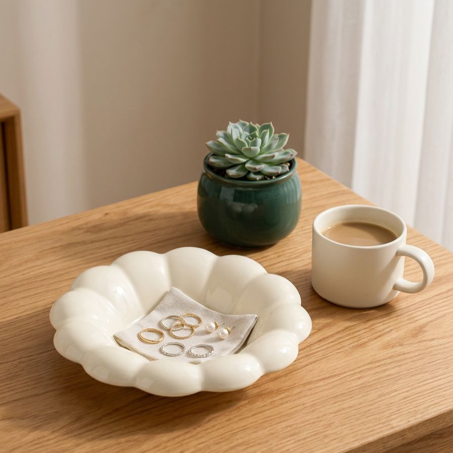 セラミック製収納トレイ