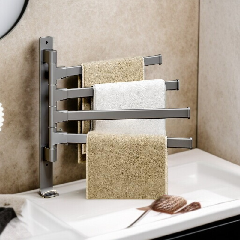 Einfach zu installierender Handtuchhalter ohne Löcher