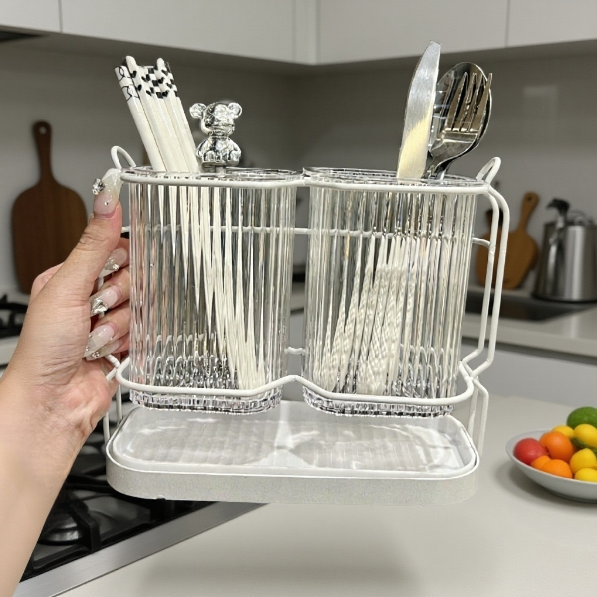 高級感あふれるデザインの箸ボックス