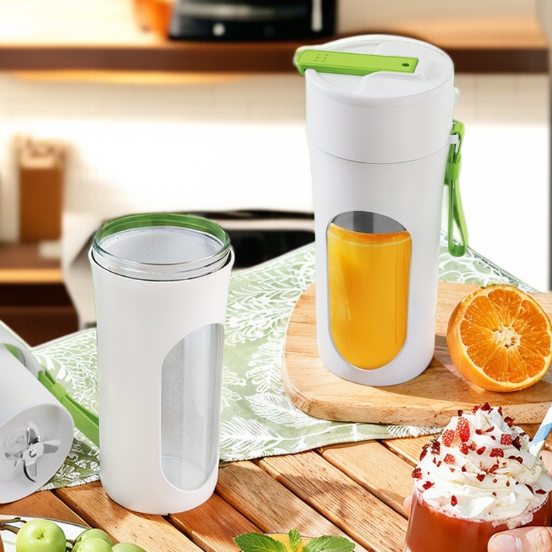 Taza de jugo portátil para el hogar con cuchillo de acero de 12 hojas