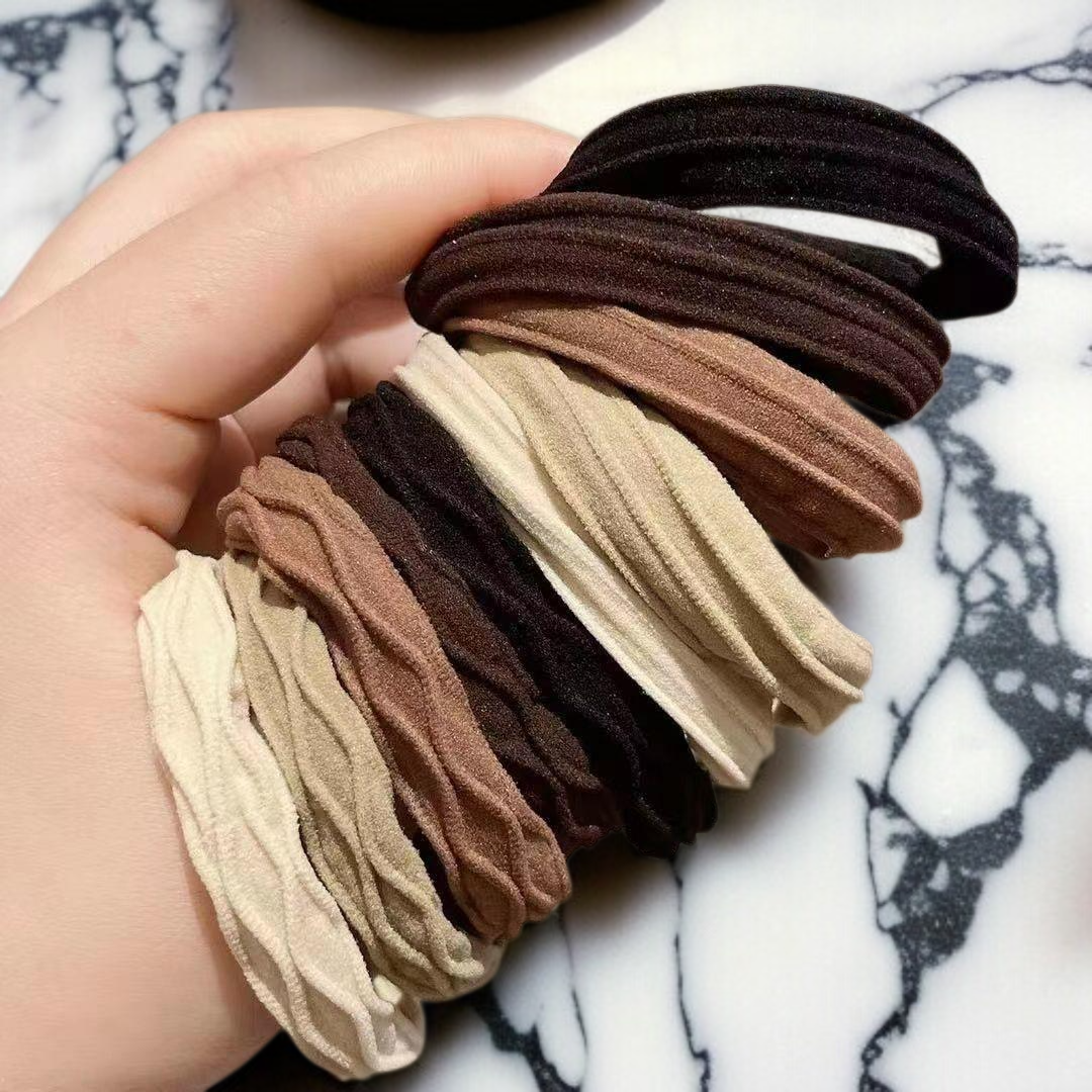 無接縫頭繩舒適佩戴效果