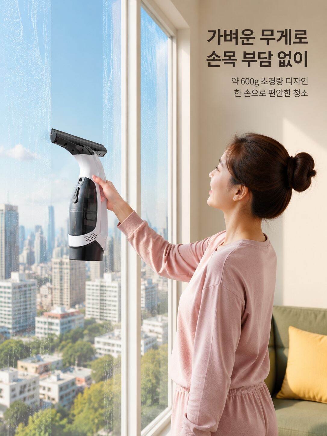 다기능 휴대용 창문 닦이 유리 청소 도구