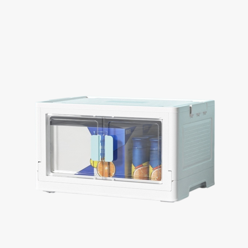 家庭用折り畳み透明収納ボックス車載スナック玩具収納ボックス整理雑物一箱で寝室収納神器を処理する