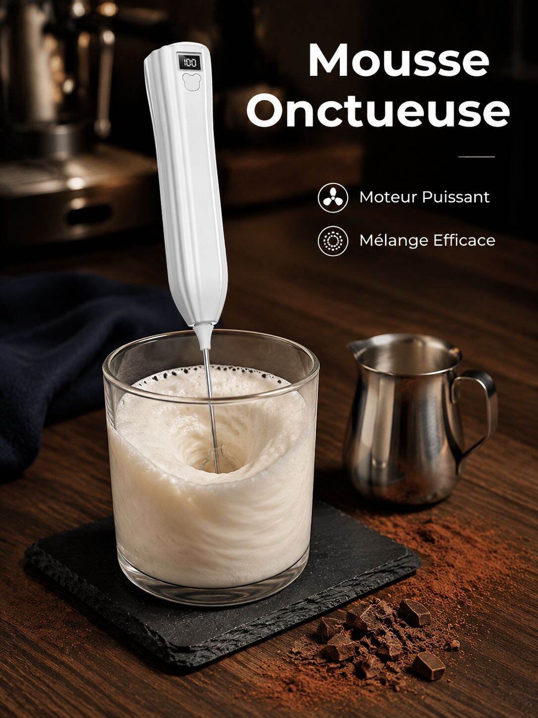 Batteur multifonction pour lait et œufs