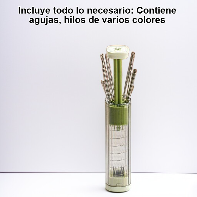 Kit de costura manual pequeño retráctil