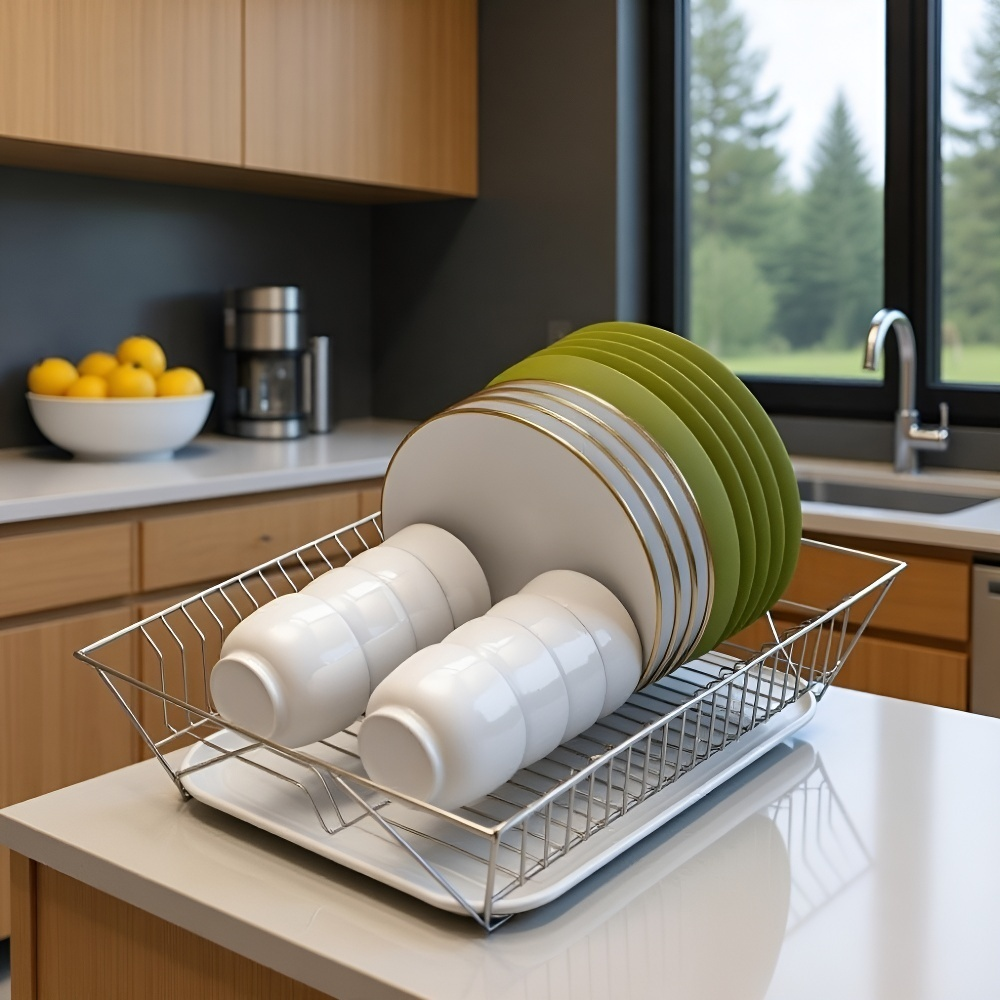 رف مطبخ منزلي مقاوم للصدأ وسهل التنظيف