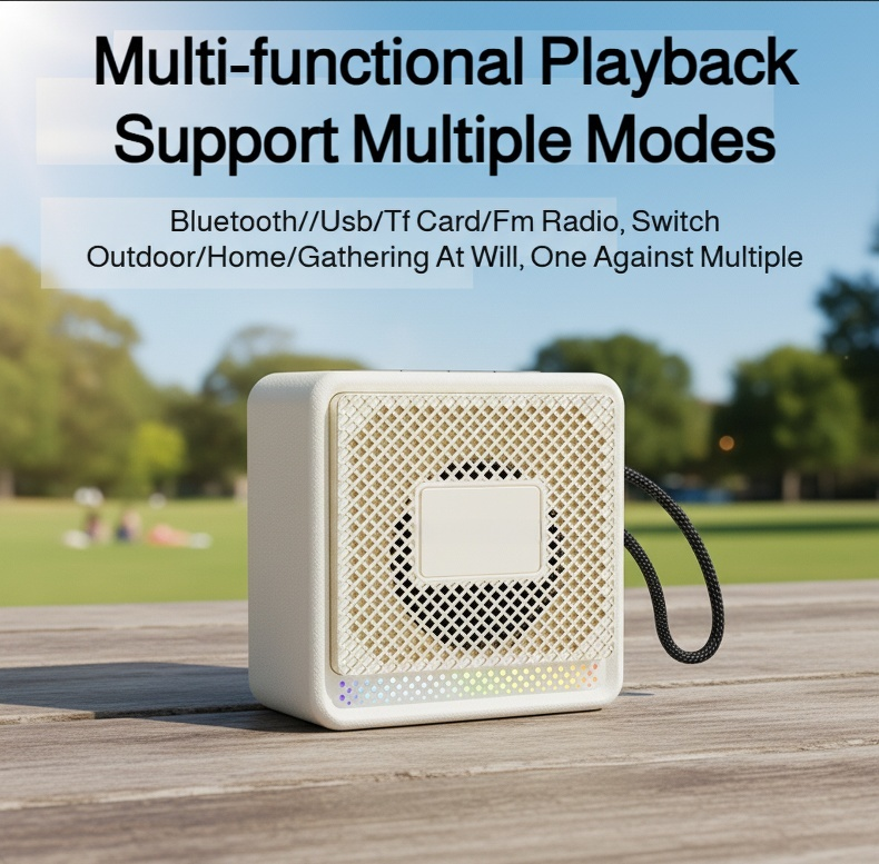 Rechargeable portable speaker for music