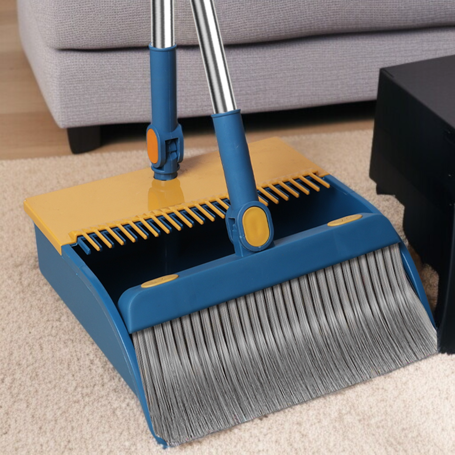 ほうき 家庭用 高品質 ちりとり コンビネーションセット ちりとりセット 柔らかい毛のほうき 掃除用ほうき 卸売