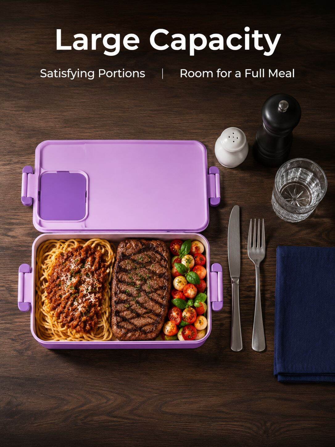 Rechargeable Large Capacity 304 Stainless Steel Electric Lunch Box