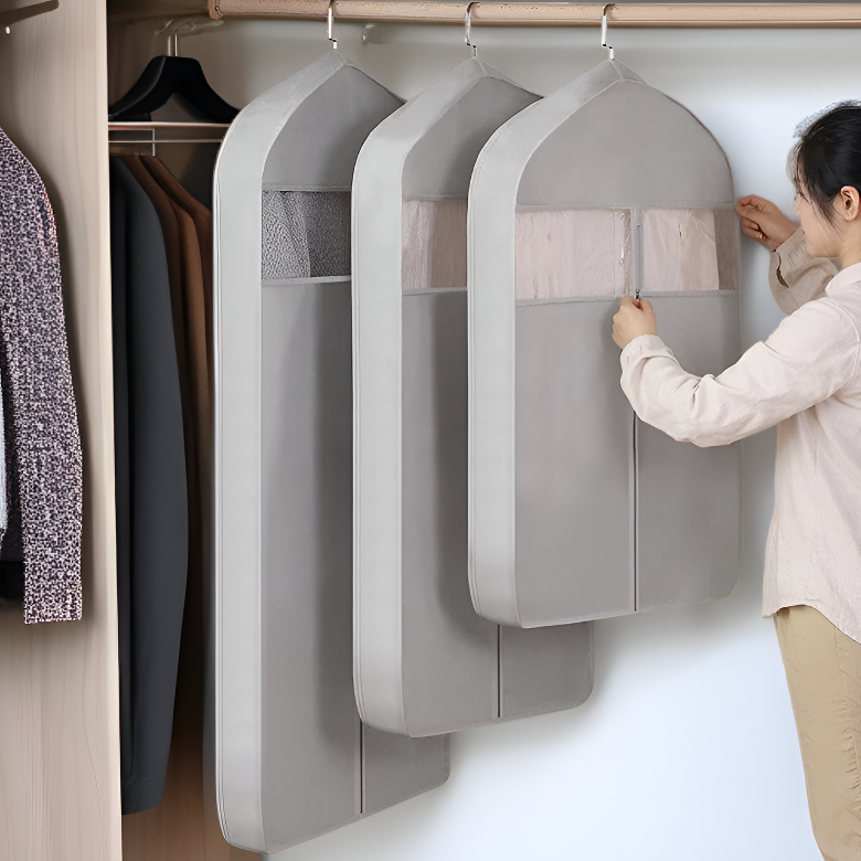 クローゼット用防塵防水半透明衣類保護カバーPEVA素材