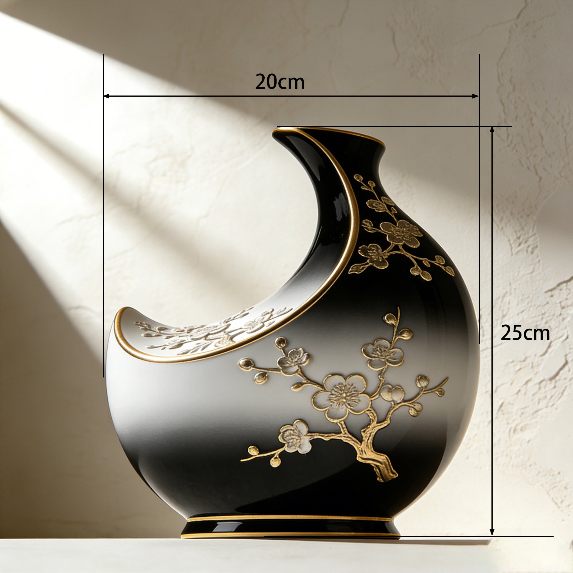 おしゃれな陶器花瓶2個並べた画像