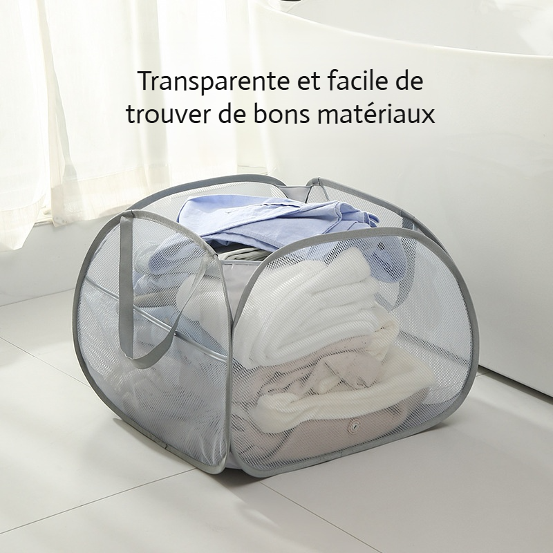 Panier à linge sale pliable grande capacité