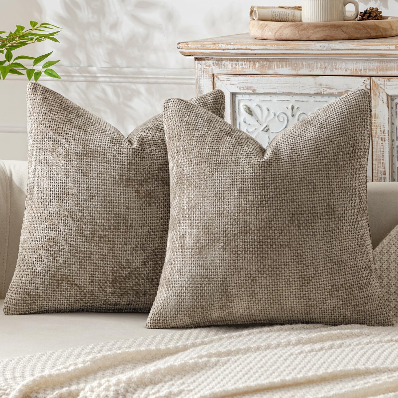 Oreiller en chenille