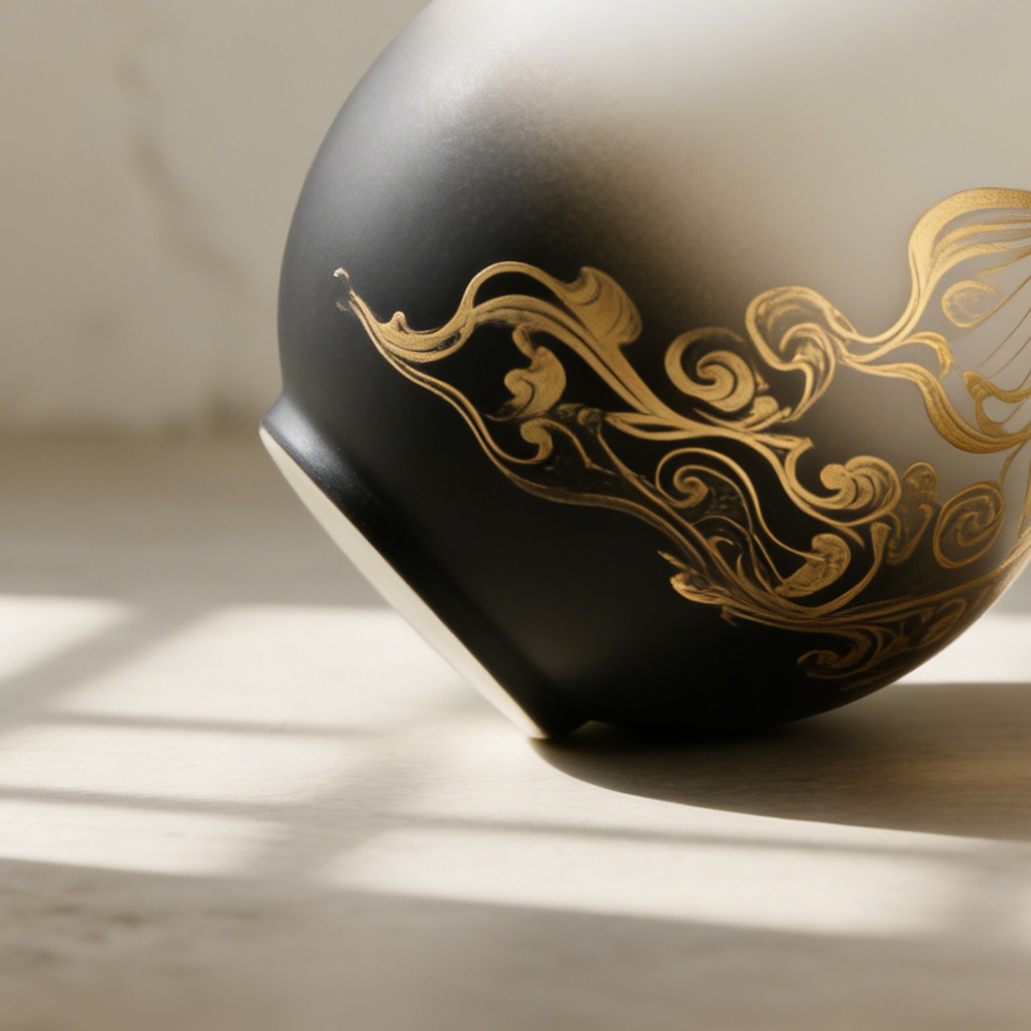  แจกันเซรามิครูปจักจั่นทอง (ชุด 2 ชิ้น)