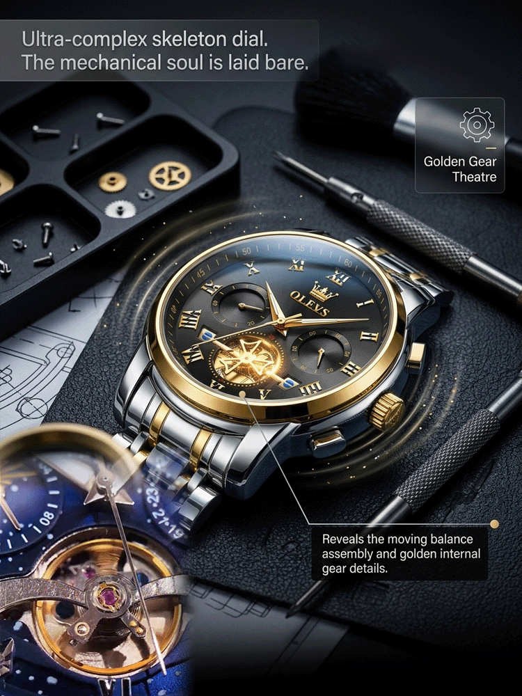 Quality Precision Tourbillon Skeleton Men's Watch
