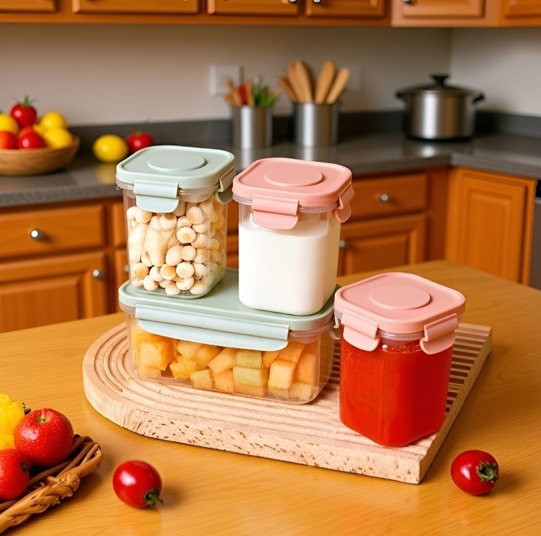 Stackable food storage box for freezer