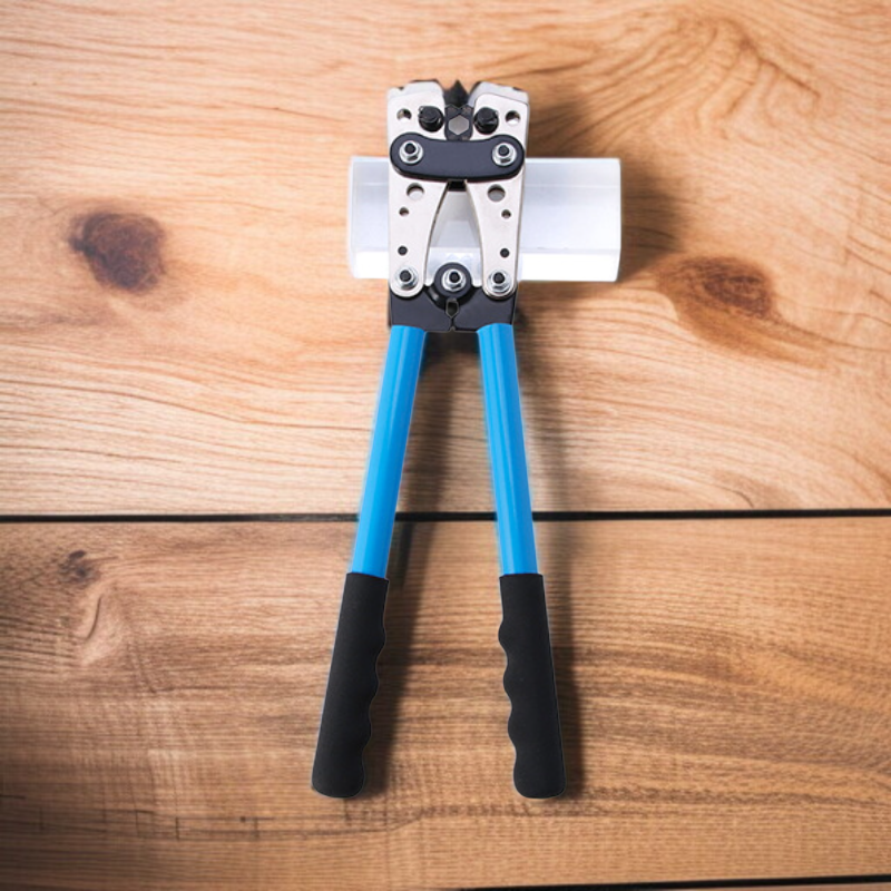 大型ケーブルカッター圧着セット 冷圧端子クランプ ノーズベア圧着プライヤー 裸圧着ケーブルカッター