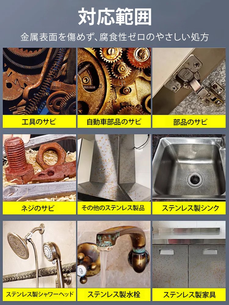 【日本の技術力】車用錆取り+傷修復＋ツヤ出し3in1スプレー