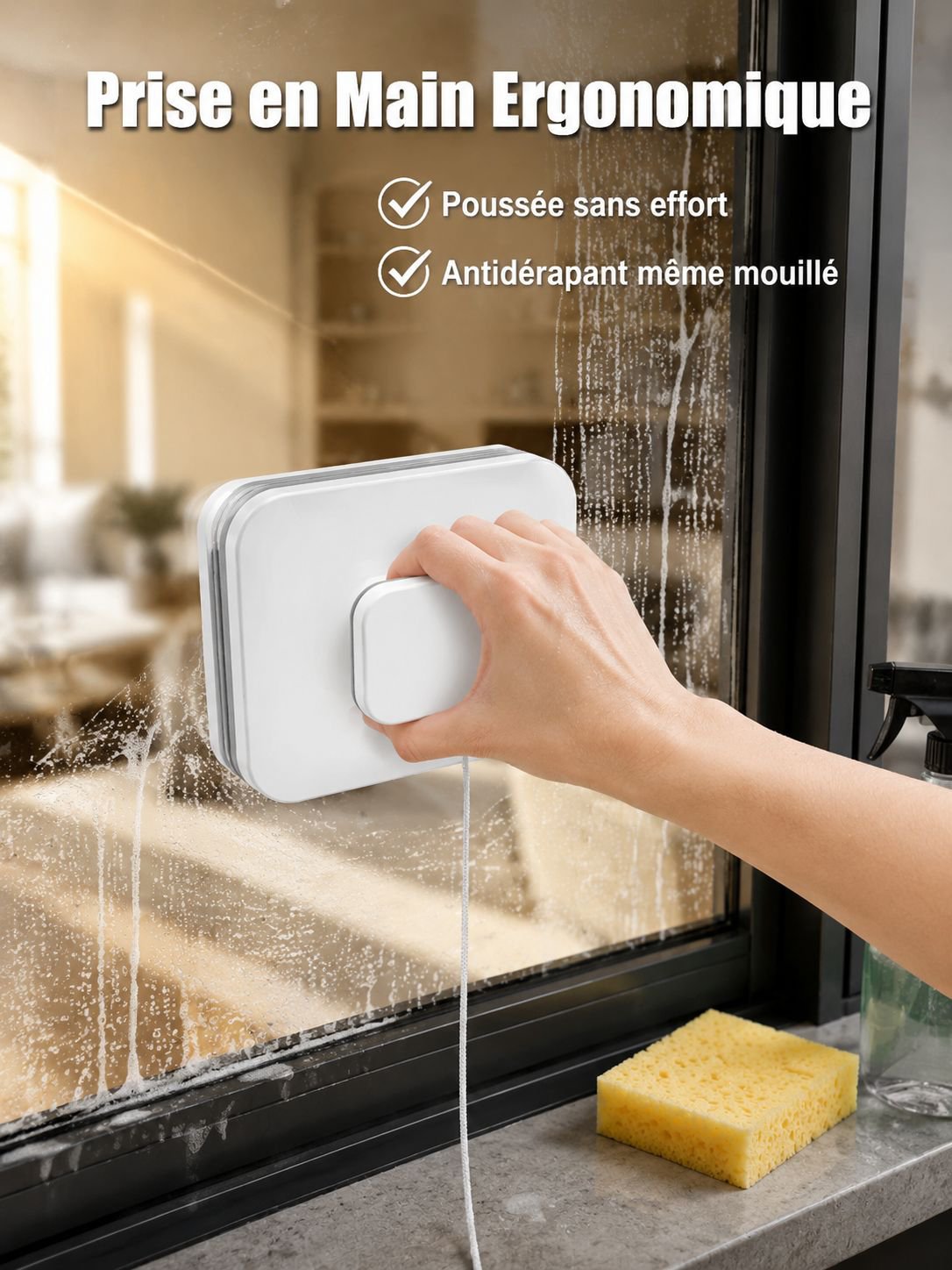 Essuie-glace magnétique réglable