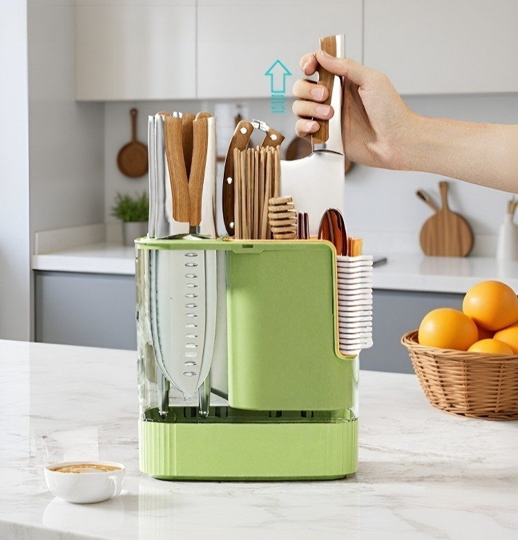 複数の包丁を収納できる包丁スタンド