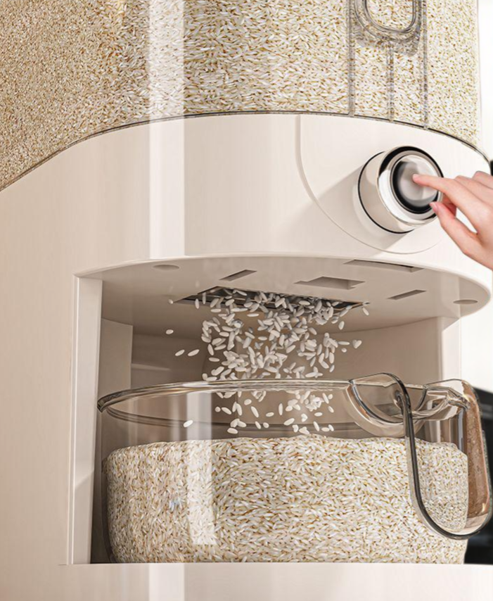 방충 기능이 적용된 쌀통 내부 모습