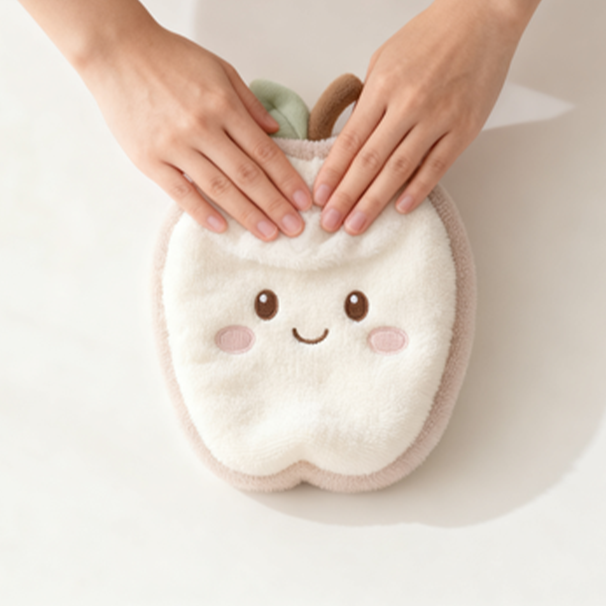 ผ้าขนหนูรูปแอปเปิ้ลน่ารัก (แพ็ค 4 ชิ้น)