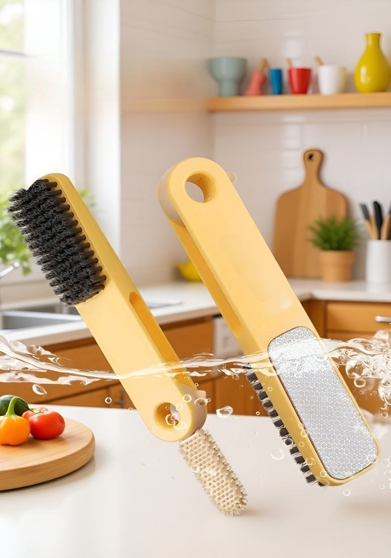 발 마사지 기능이 포함된 브러시