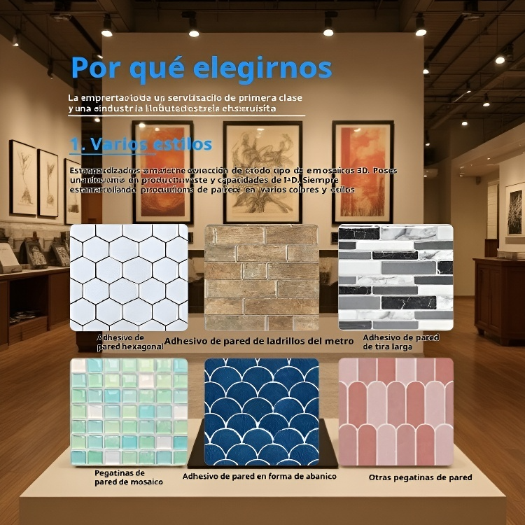 Azulejos adhesivos 3D de 12*12 pulgadas