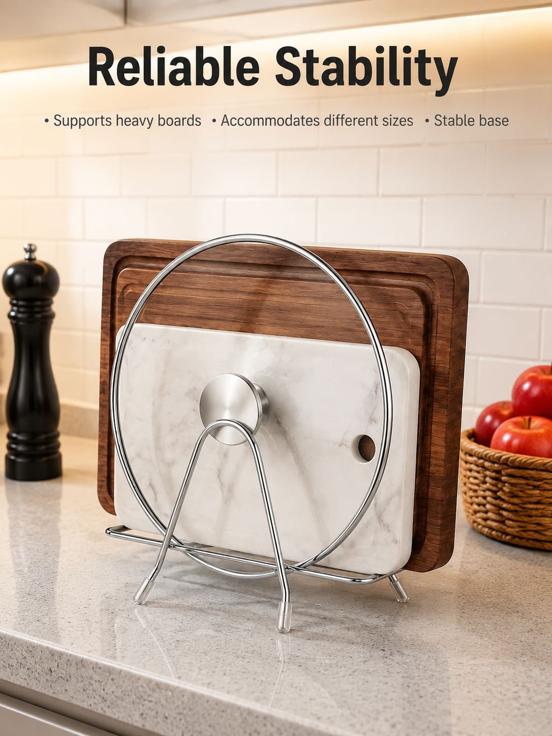 Stainless Steel Kitchen Cutting Board Rack