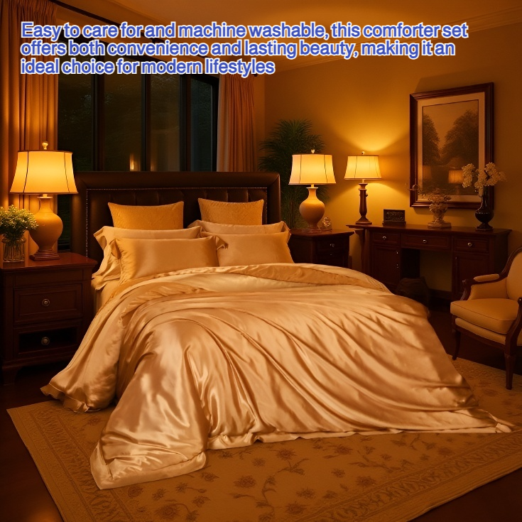 Silk down comforter set