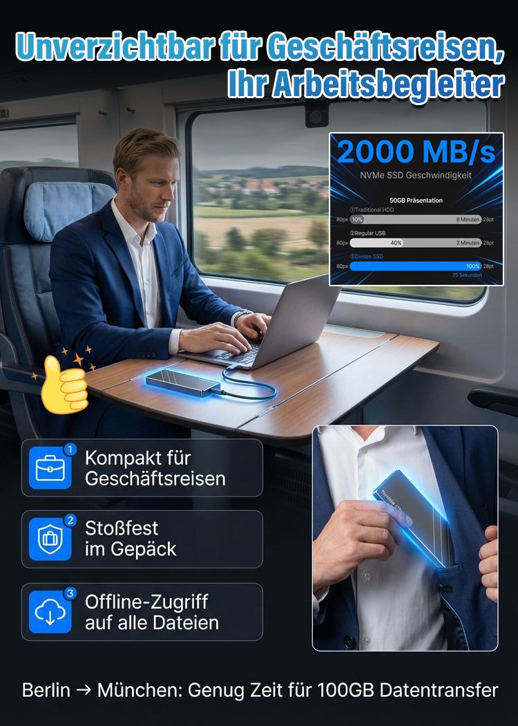 Hochgeschwindigkeits verschlüsseltes Mini tragbares Festplattenlaufwerk