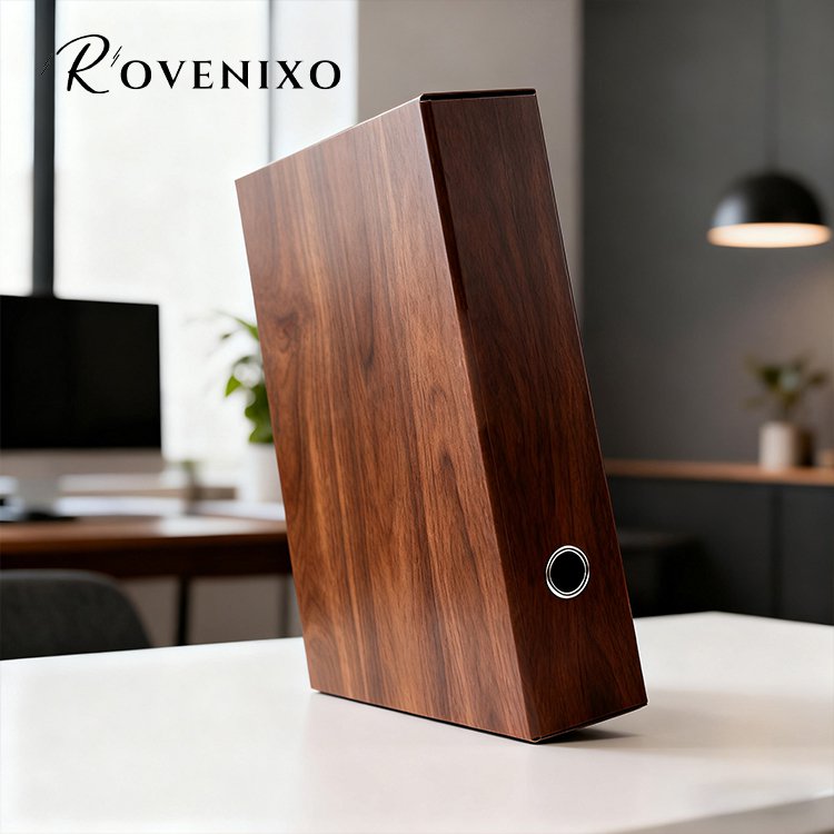 กล่องเก็บเอกสารไม้ธรรมชาติสำหรับสำนักงาน