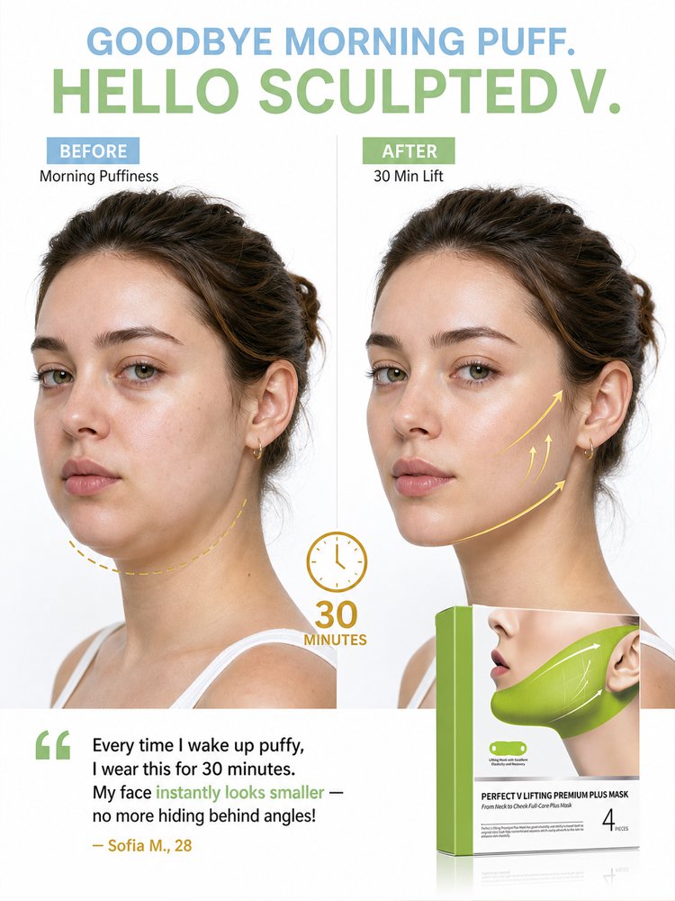 [No injections, no pills]  V-face lifting band