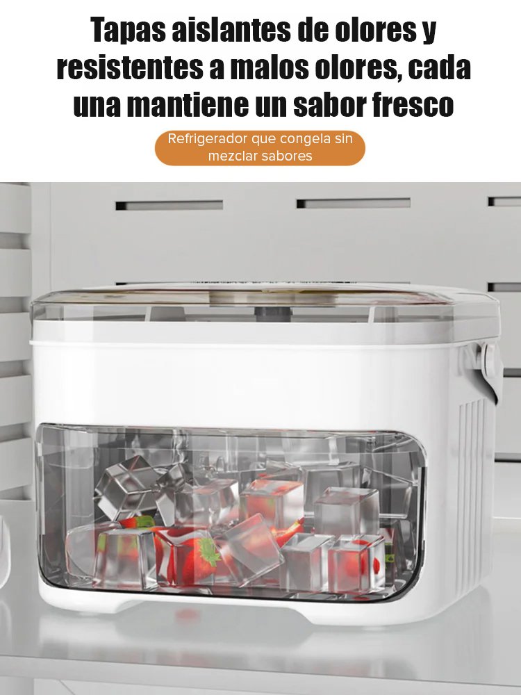 Hielera automática de gran capacidad, fácil de usar y sin ensuciarse las manos