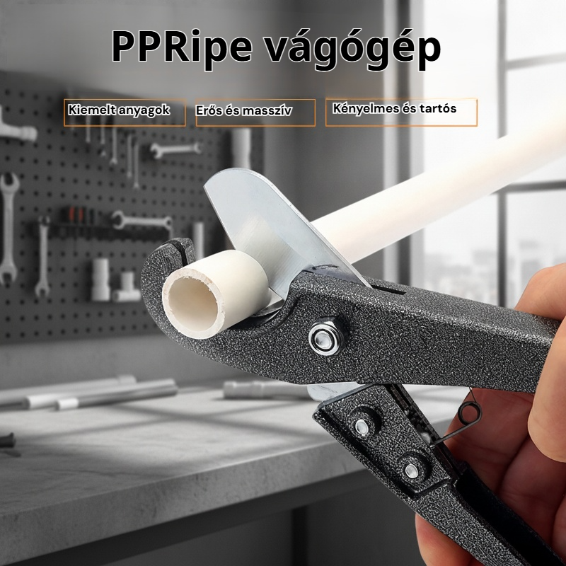 Importált mangánacél fekete műanyagcső vágó