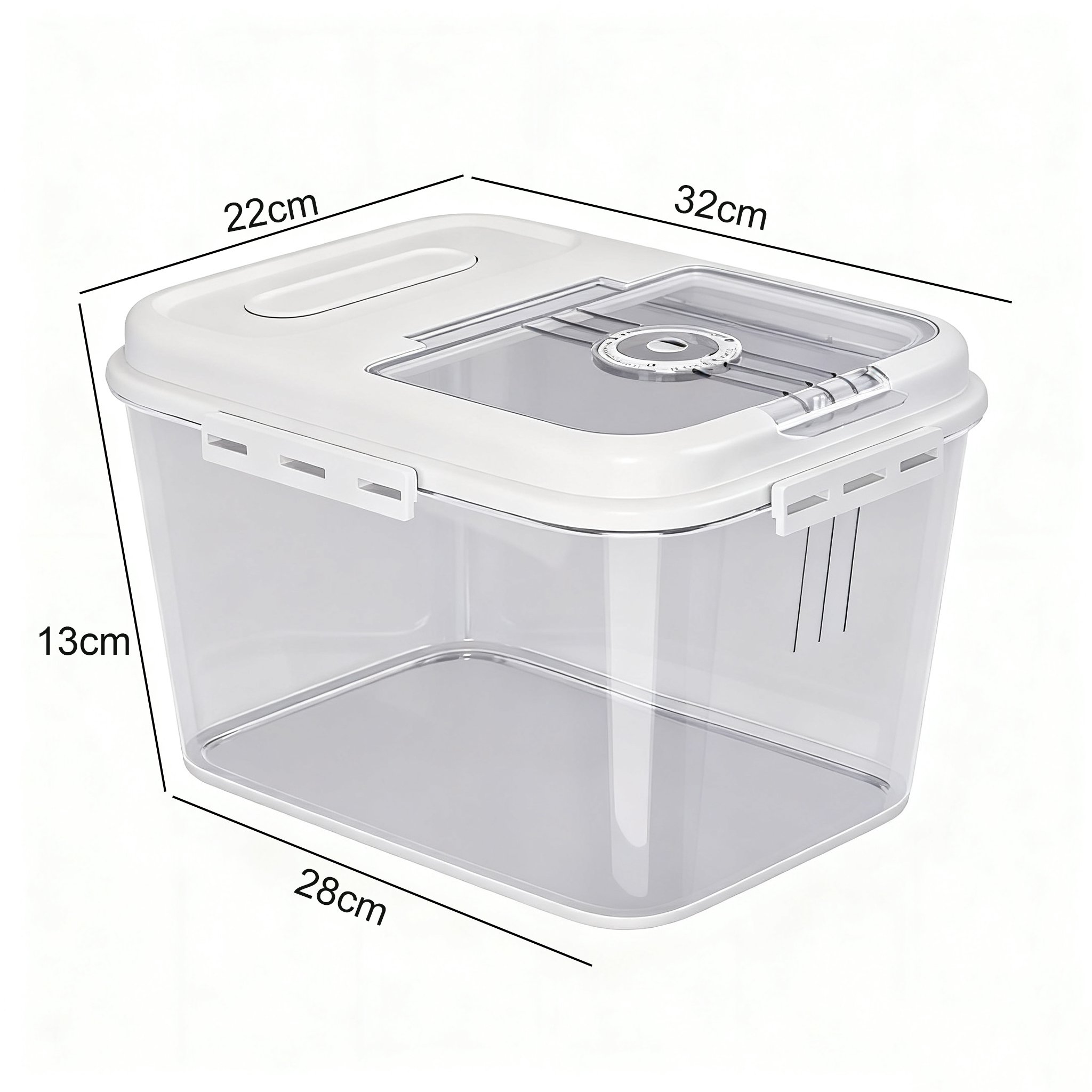 Detail uzávěru nádoby na rýži pro maximální ochranu