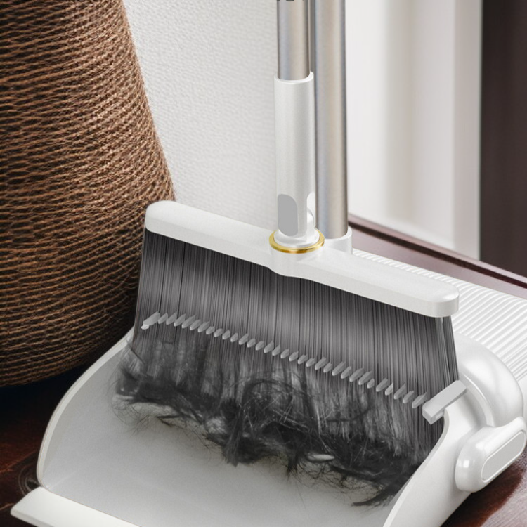 長い柄の多機能柔らかい毛家庭用ほうきちりとりセット