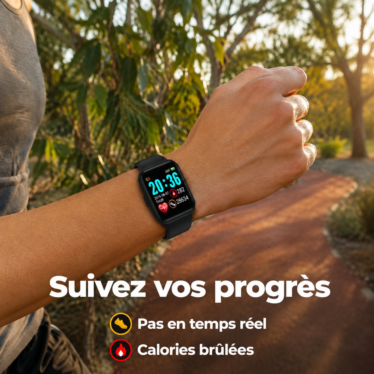 Bracelet intelligent multifonctionnel pour le suivi de la santé