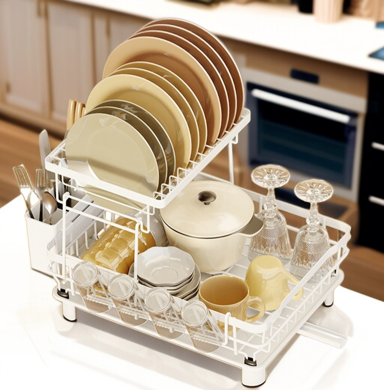 젓가락과 칼을 분리 보관하는 건조대 디테일