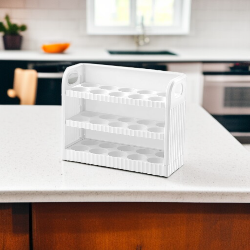 Kitchen Egg Tray Drawer Style Egg Box Food Grade Refrigerator Fresh Keeping Storage Box