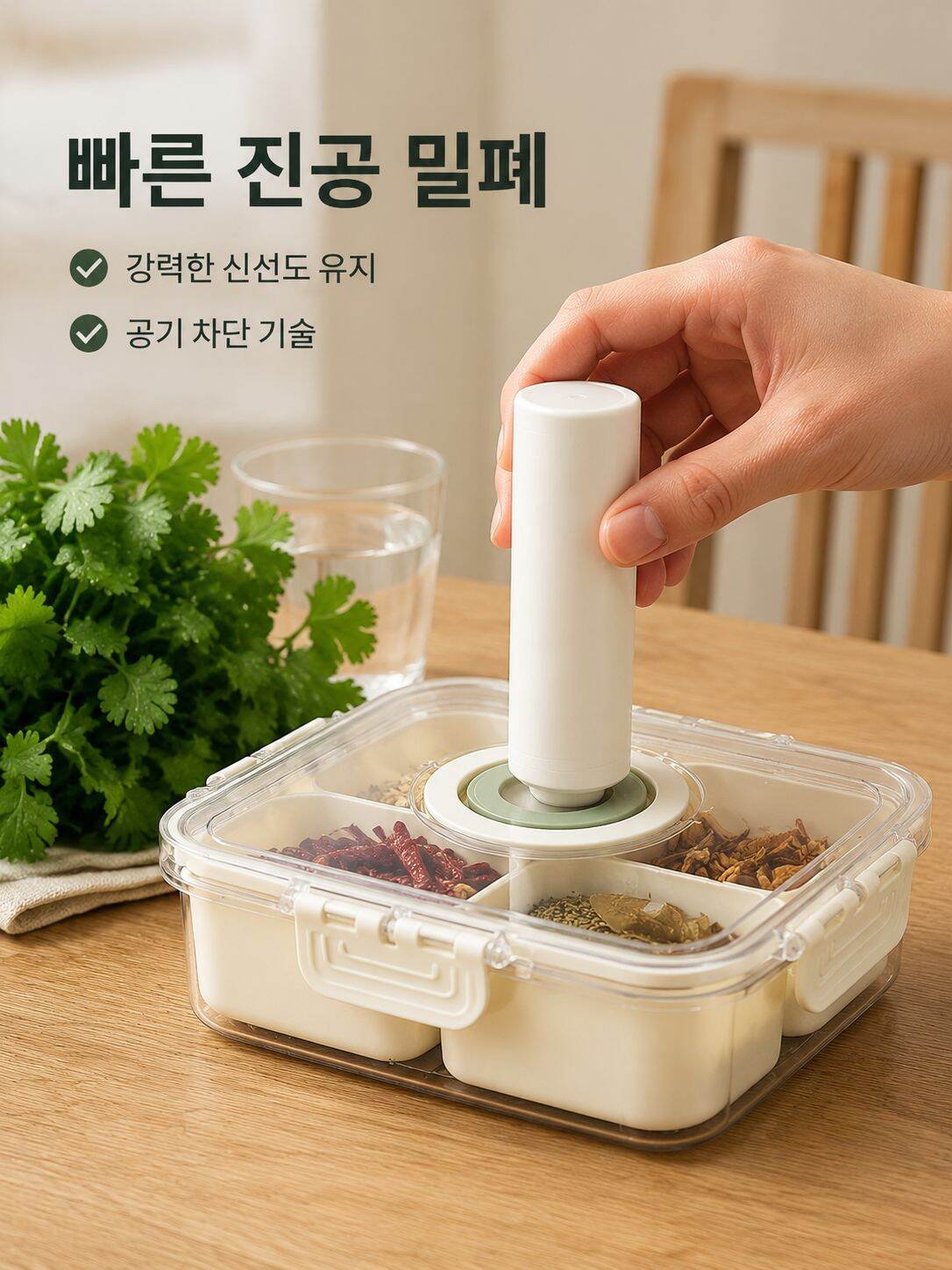 다기능 8분할 진공 보관함