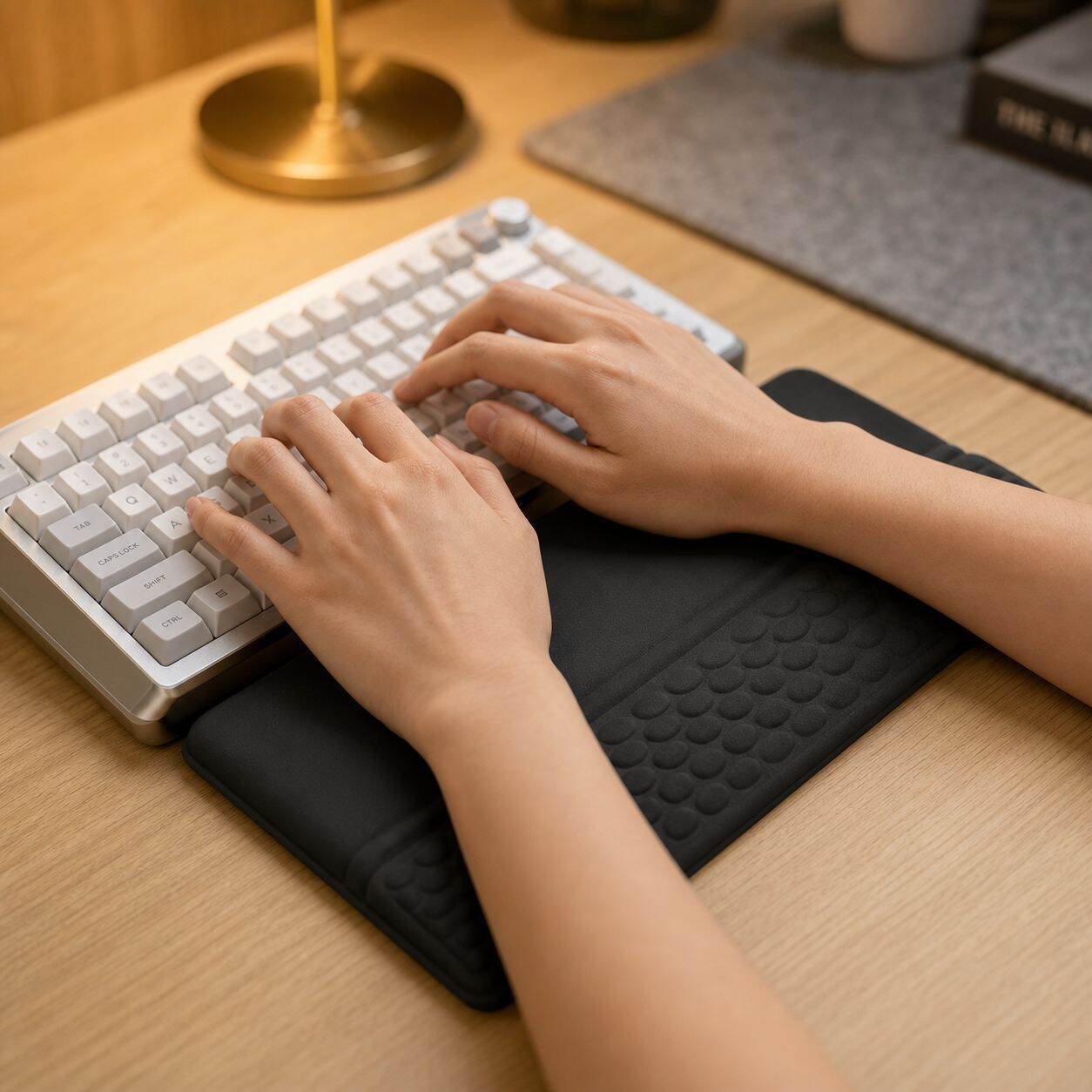 Repose-poignet en mousse à mémoire de forme pour clavier mécanique