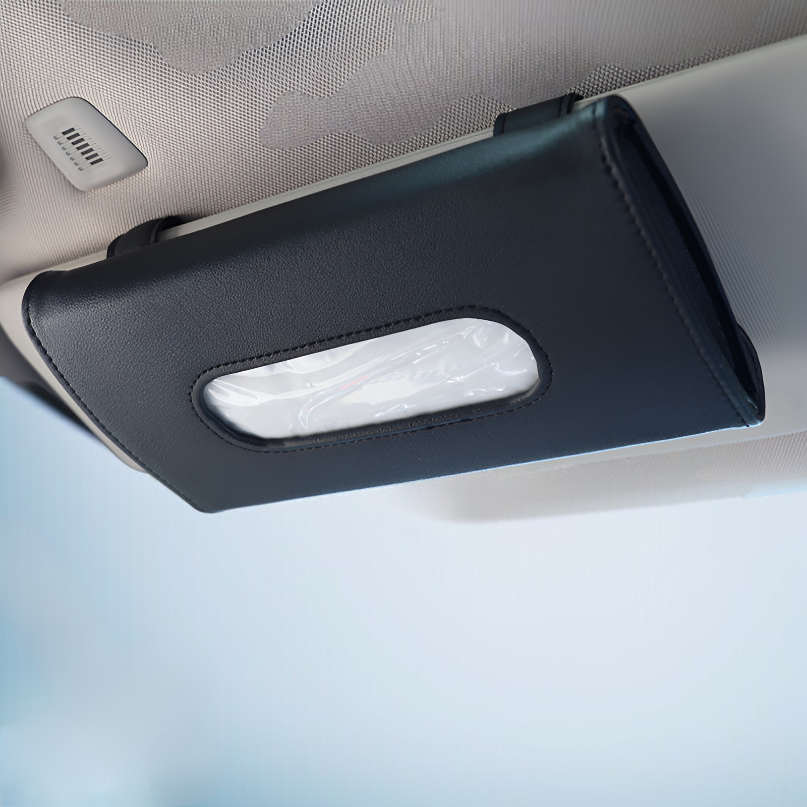 Skrzynka papierowa do ręczników z panelami słonecznymi w samochodzie