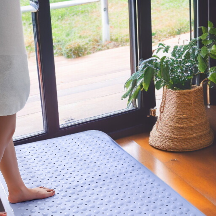 Tpe の浴槽の浴室のスリップ防止マット 専用フットレスト 吸盤シャワールームマット バスルームマット