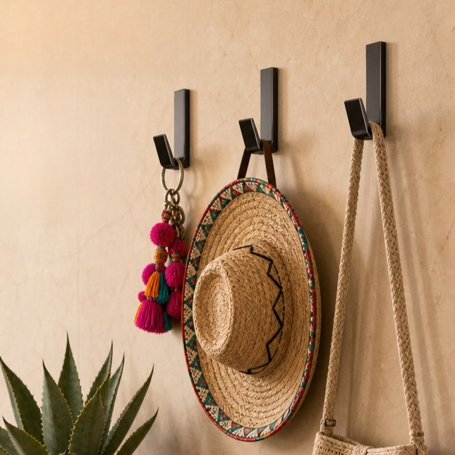 Ganchos adhesivos fuertes para pared sin taladro