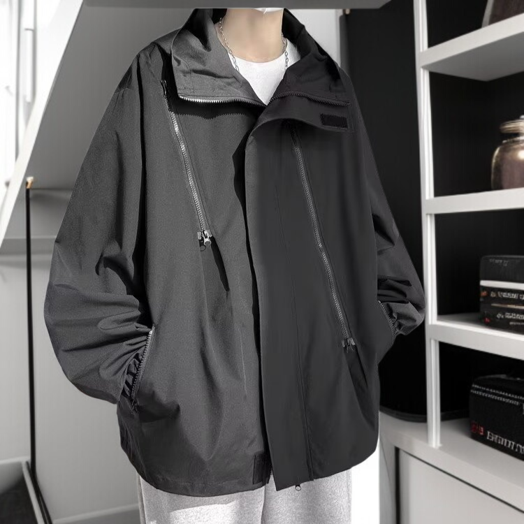 メンズウェア >> メンズトレンチコート用アメリカンスタイルの機能的なソフトシェルフリースジャケット防水防風アウトドアジャケット登山服