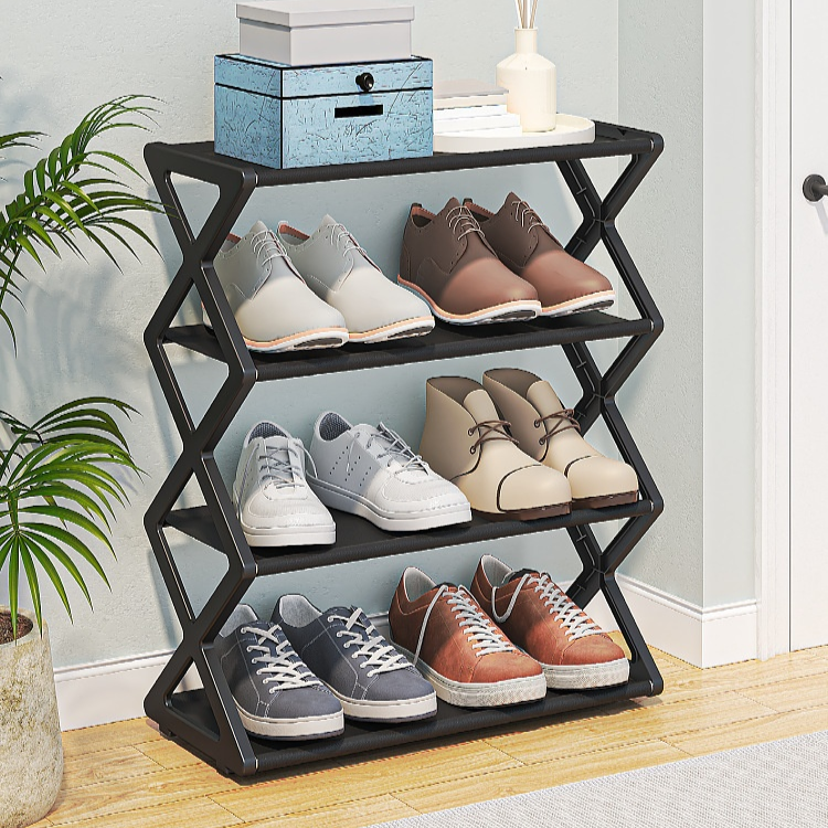 Creative X-Shaped Dustproof Shoe Rack