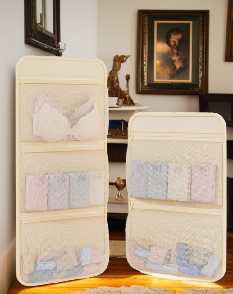 깔끔한 옷장 수납을 위한 그물 가방