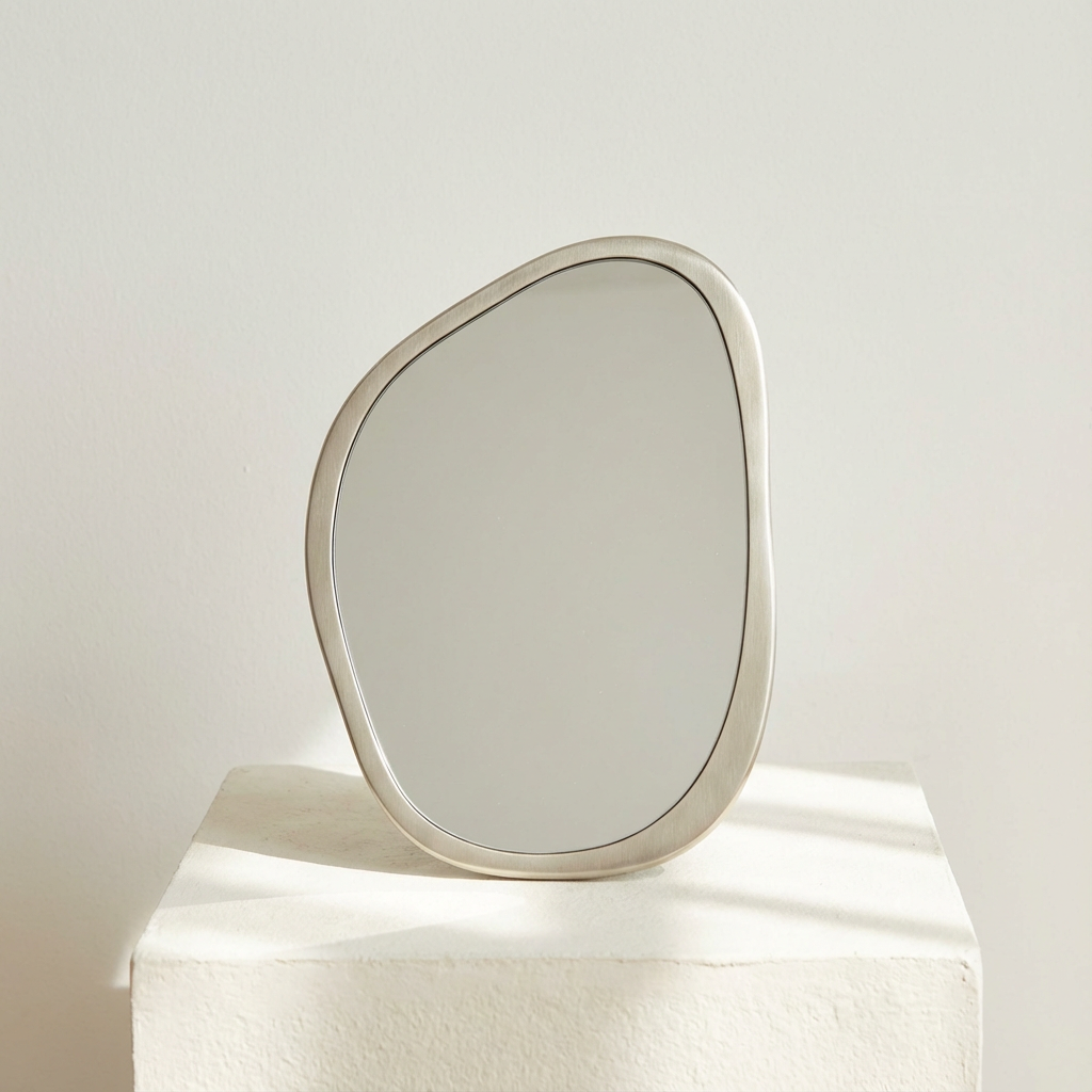 創意銀色造型鏡子